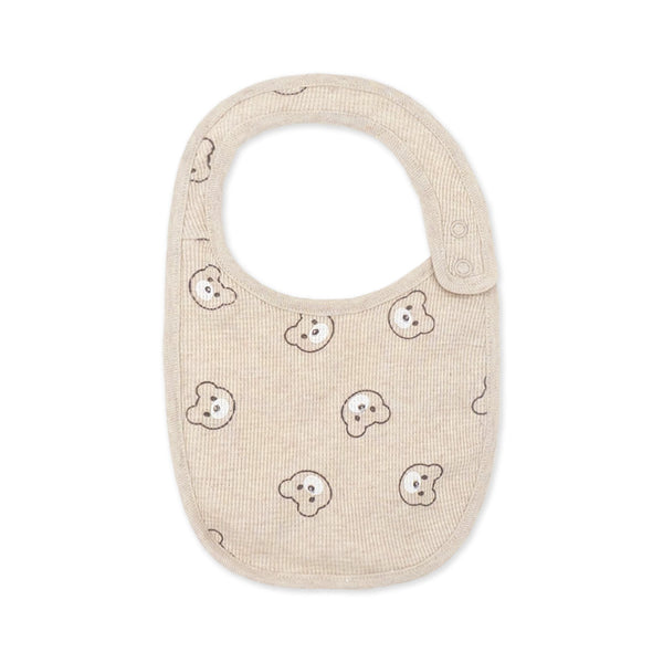 סט אוברול, בגד גוף וסינר בד ופל חום-קאמל תינוקות בנים