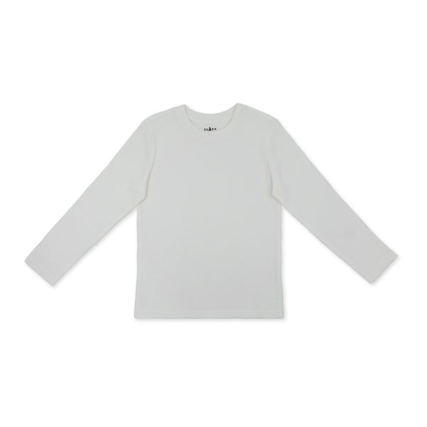 זוג חולצות בד ופל - זית לבן בנים