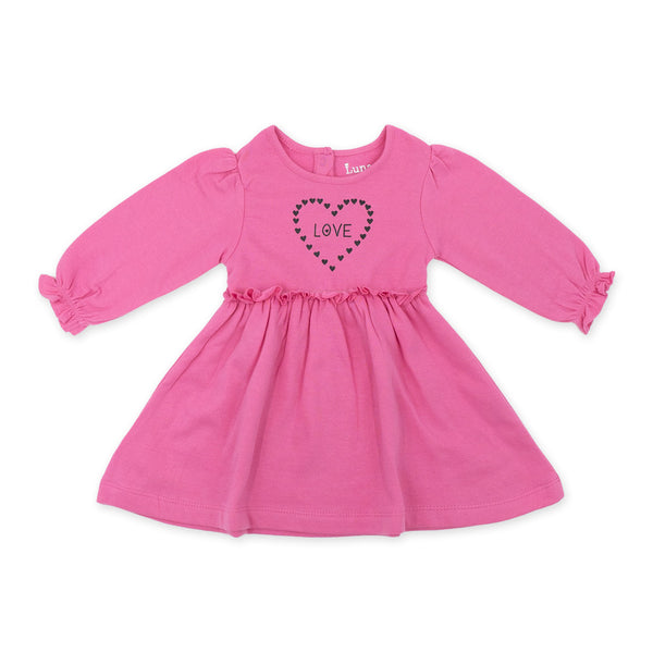 זוג שמלות פוטר קל ורוד-אפרסק תינוקות בנות