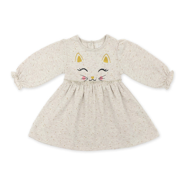 זוג שמלות פוטר קל לבבות וחתול תינוקות בנות