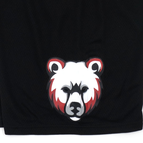 מכנסי רשת שחורים מודפסים גברים