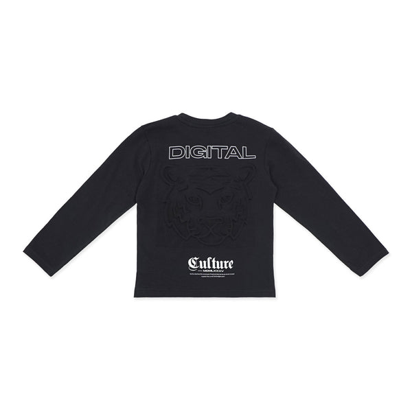 זוג חולצות לייקרה קאמל פלדה הדפס מובלט בנים