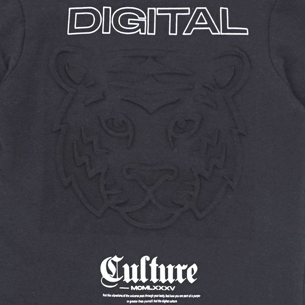 זוג חולצות לייקרה קאמל פלדה הדפס מובלט בנים