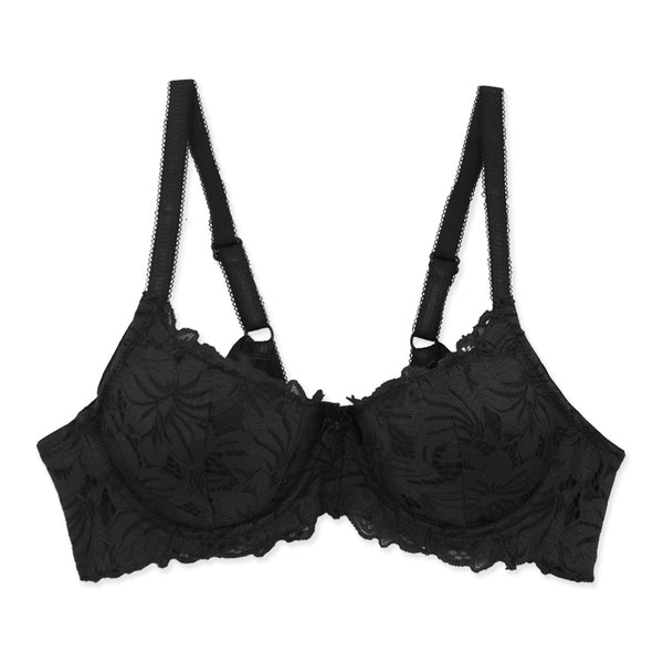 זוג חזיות בייסיק עם תחרה וריפוד קל נשים