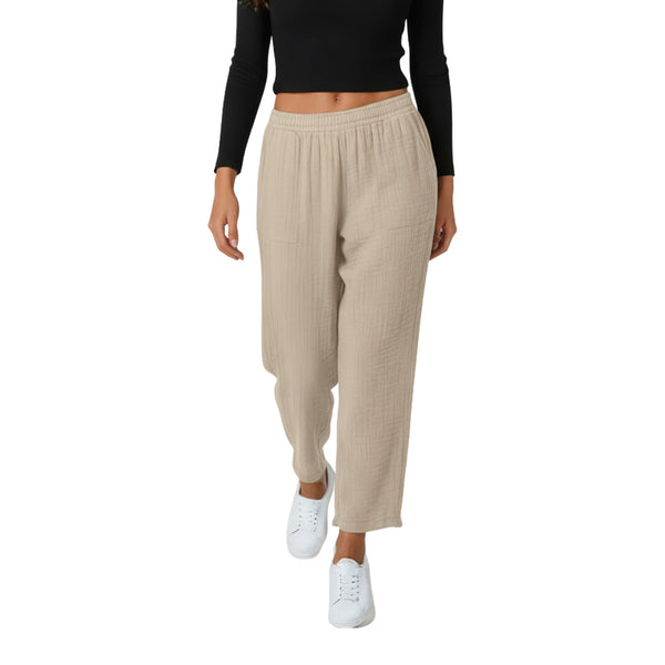 מכנס בד טטרה עם כיסים