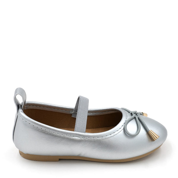 נעלי בובה עם פפיון ורצועת אחיזה בנות ופעוטות