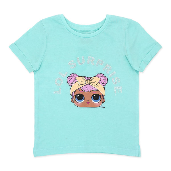 זוג חולצות LOL Surprise סגול-טורקיז פעוטות ובנות