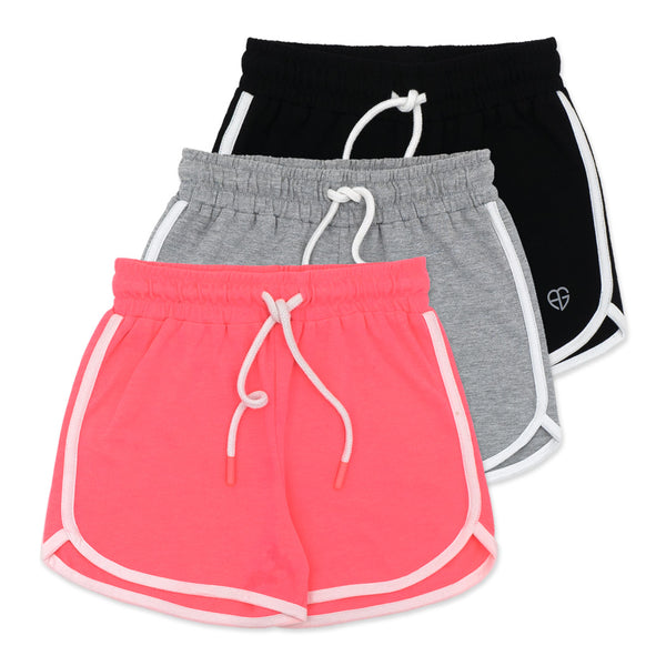 מארז 3 מכנסי פרנץ' טרי קצרים תינוקות בנות