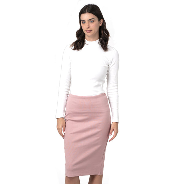 חצאית ג'רזי צרה נשים 0-4