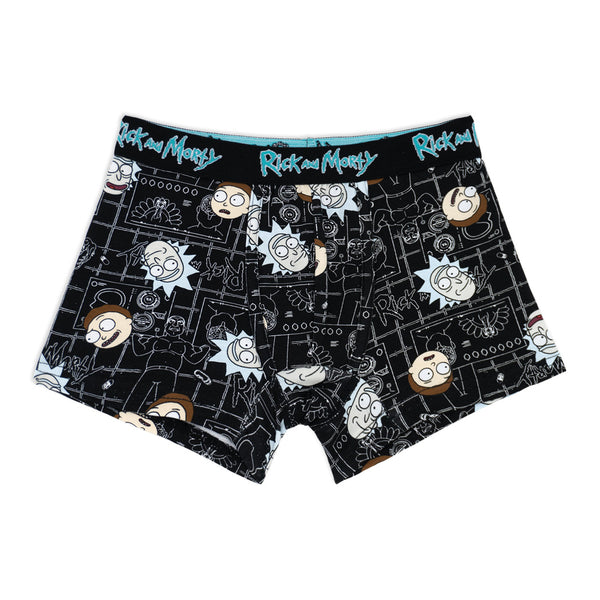 שני תחתוני בוקסר מודפסים עם גומי חיצוני