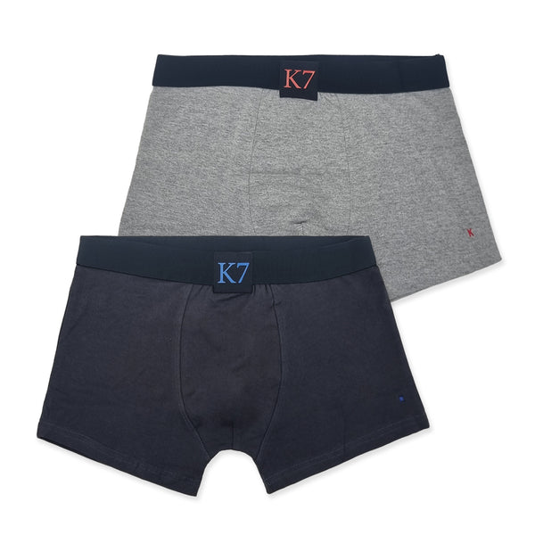שני תחתוני בוקסר פרימיום K7 קצרים צמודים גברים S-XL