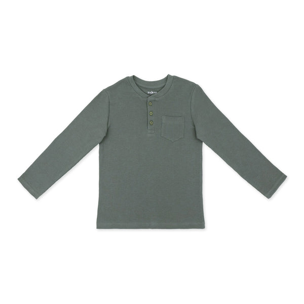 זוג חולצות בד ופל - אפור פטרול