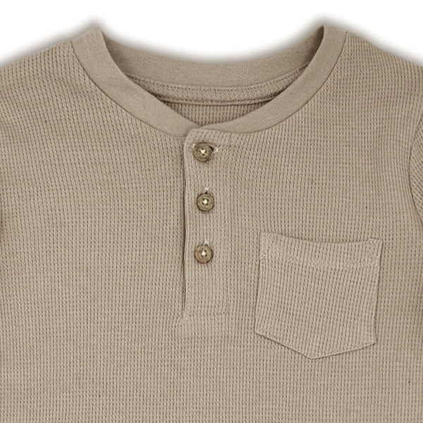 זוג חולצות בד ופל - שחור קאמל