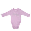 מארז 3 בגדי גוף מודפסים סגול-אפור-ורוד תינוקות בנות 6-12M