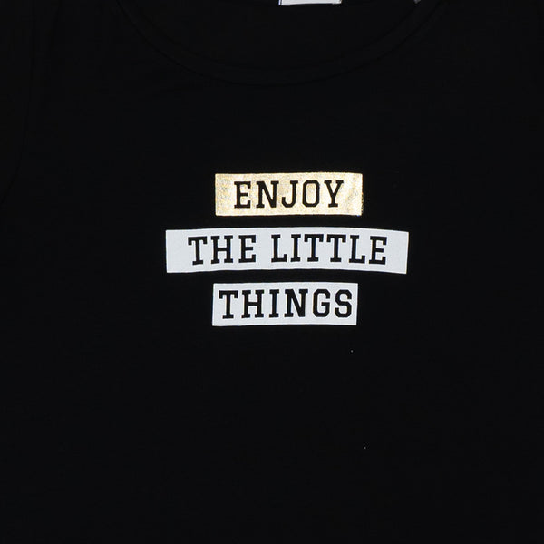 חולצת ויסקוזה מודפסת Enjoy The Little Things נשים