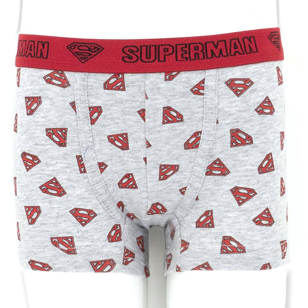 שני תחתוני בוקסר כותנה-לייקרה סופרמן בנים