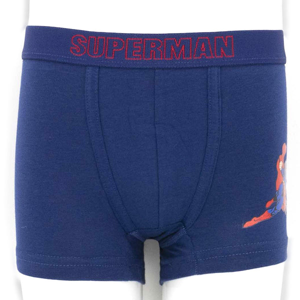 שני תחתוני בוקסר כותנה-לייקרה סופרמן בנים