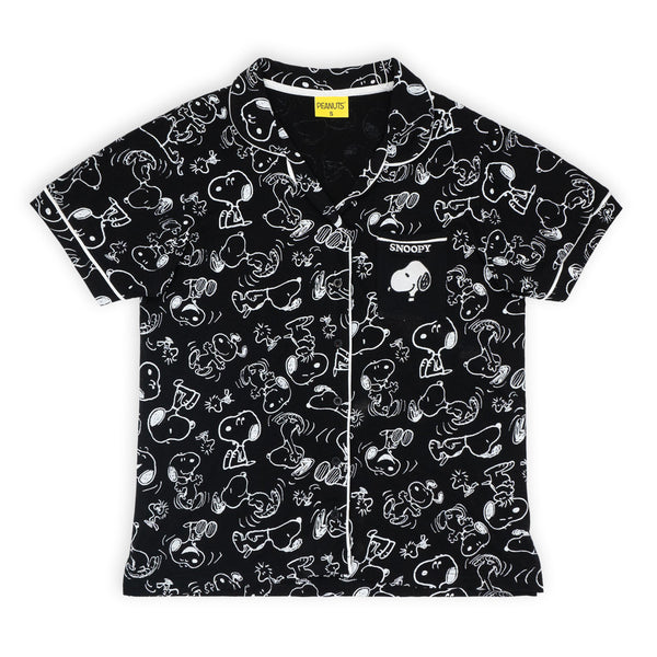 פיג'מה מודפסת סנופי