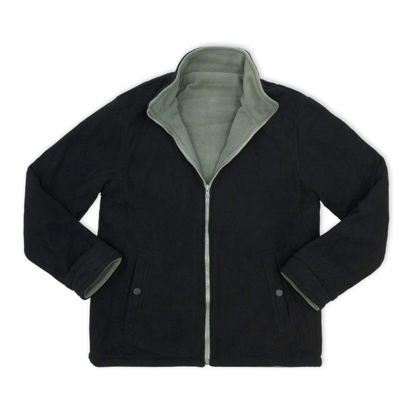 ג'קט פליז דו צדדי גבר