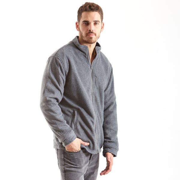 ג'קט פליז דו צדדי גבר