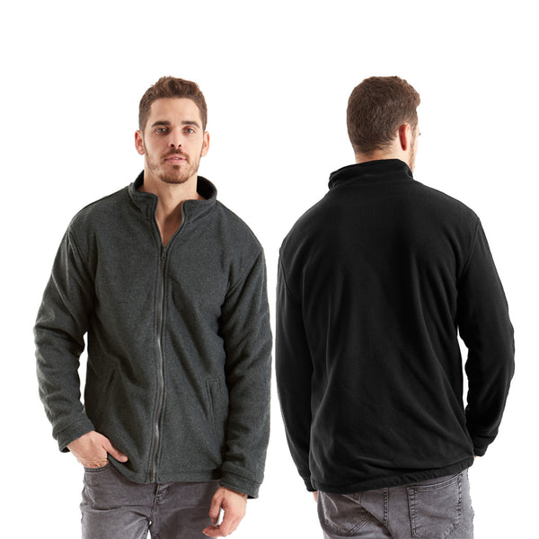 ג'קט פליז דו צדדי גבר