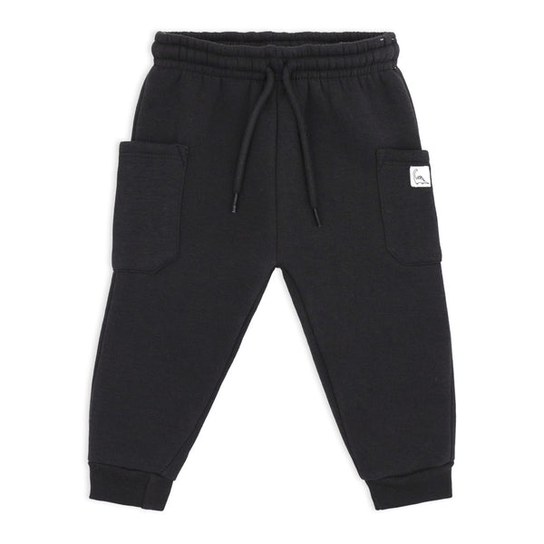 שני מכנסי פוטר עם כיסים פלדה-צהוב תינוקות בנים