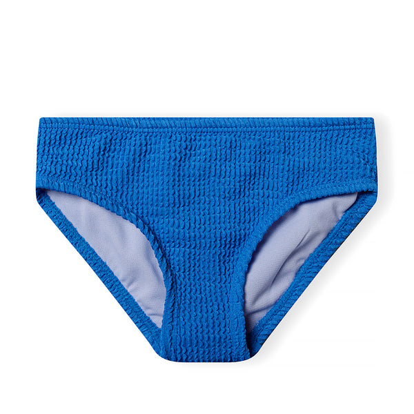 בגד ים מינוטי ביקיני כחול טקסטורת כיווצים בנות