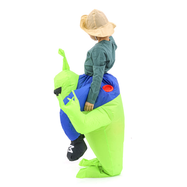 תחפושת מתנפחת חיזר עם אנטנה ורוכב מידת בוגרים וילדים