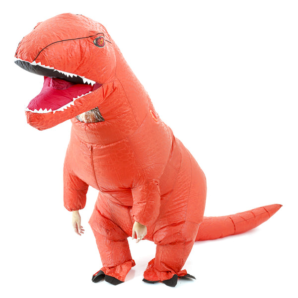תחפושת מתנפחת דינוזאור כתום מידת בוגרים