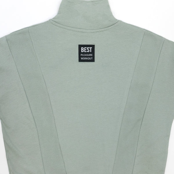 חולצת פרנץ' טרי צווארון רוכסן נשים