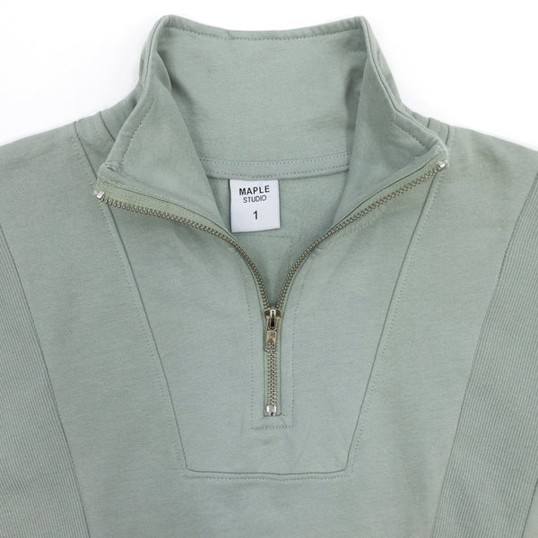 חולצת פרנץ' טרי צווארון רוכסן נשים