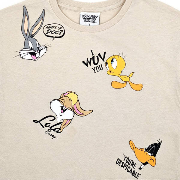 חולצת בטן דמויות Looney Tunes בנות 4-12