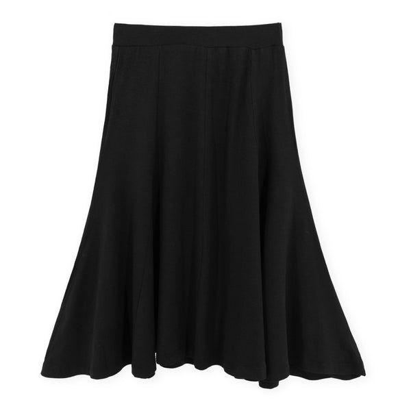 חצאית עם קפלי פנלים נשים