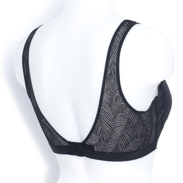 זוג גוזיות עם תחרה וחיתוך לייזר עם סוגר בגב נשים S-XL