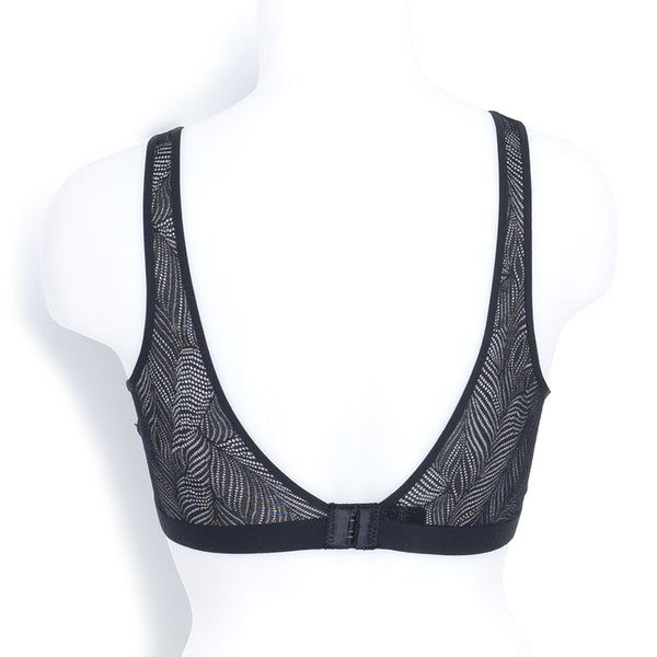 זוג גוזיות עם תחרה וחיתוך לייזר עם סוגר בגב נשים S-XL