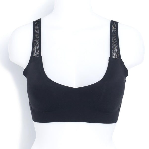 זוג גוזיות עם תחרה וחיתוך לייזר עם סוגר בגב נשים S-XL