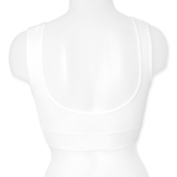 זוג גוזיות ריב כתפיה רחבה בטנה כפולה וקאפים נשלפים נשים S-XL