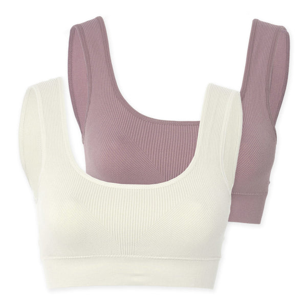 זוג גוזיות ריב כתפיה רחבה בטנה כפולה וקאפים נשלפים נשים S-XL