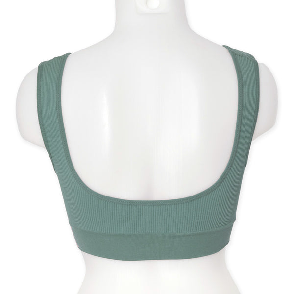 זוג גוזיות ריב כתפיה רחבה בטנה כפולה וקאפים נשלפים נשים S-XL