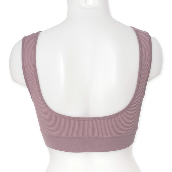 זוג גוזיות ריב כתפיה רחבה בטנה כפולה וקאפים נשלפים נשים S-XL