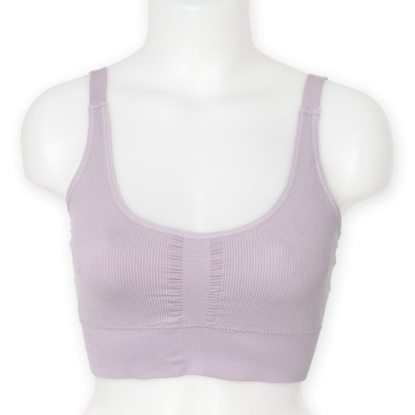 זוג גוזיות ללא תפר בטנה כפולה וקאפים נשלפים נשים S-XL