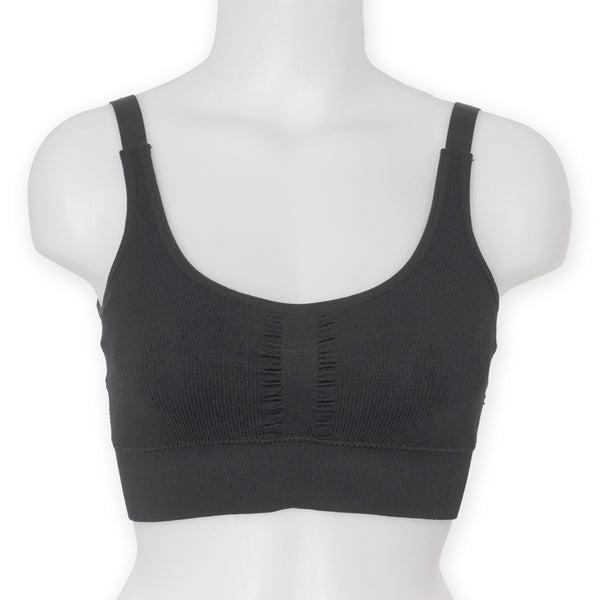 זוג גוזיות ללא תפר בטנה כפולה וקאפים נשלפים נשים S-XL