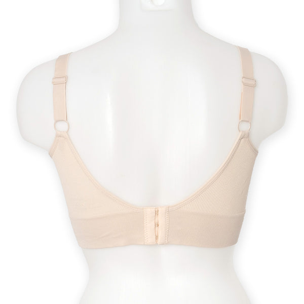 זוג גוזיות ללא תפר בטנה כפולה וקאפים נשלפים נשים S-XL