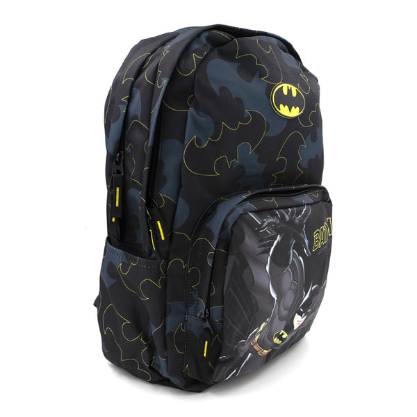 תיק בית ספר Batman שחור מודפס