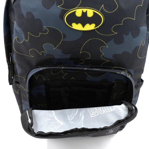 תיק בית ספר Batman שחור מודפס