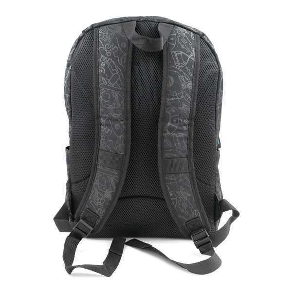 תיק בית ספר ריק ומורטי Rick And Morty שחור-ירוק