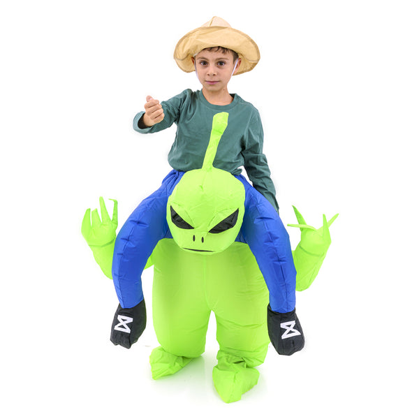 תחפושת מתנפחת חיזר עם אנטנה ורוכב מידת בוגרים וילדים