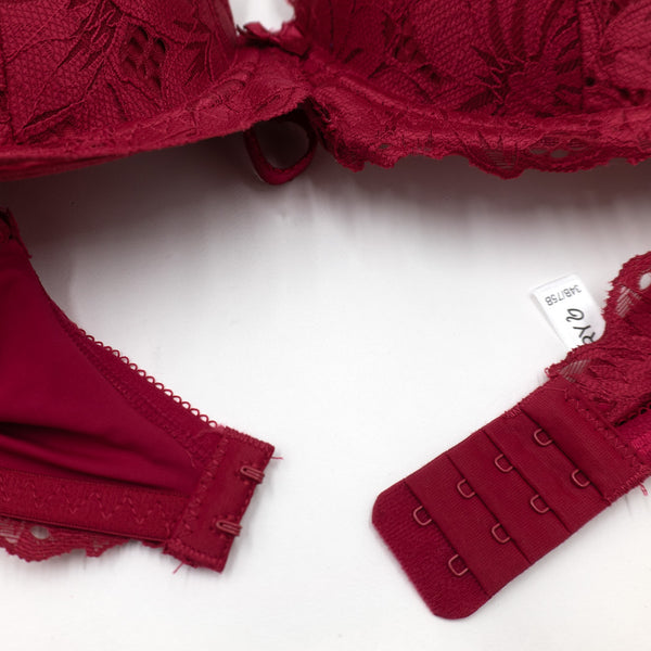 זוג חזיות בייסיק עם תחרה וריפוד קל נשים