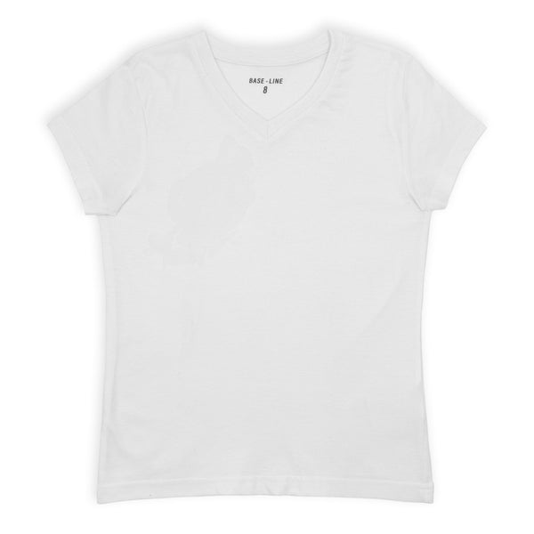 חולצת כותנה צווארון וי