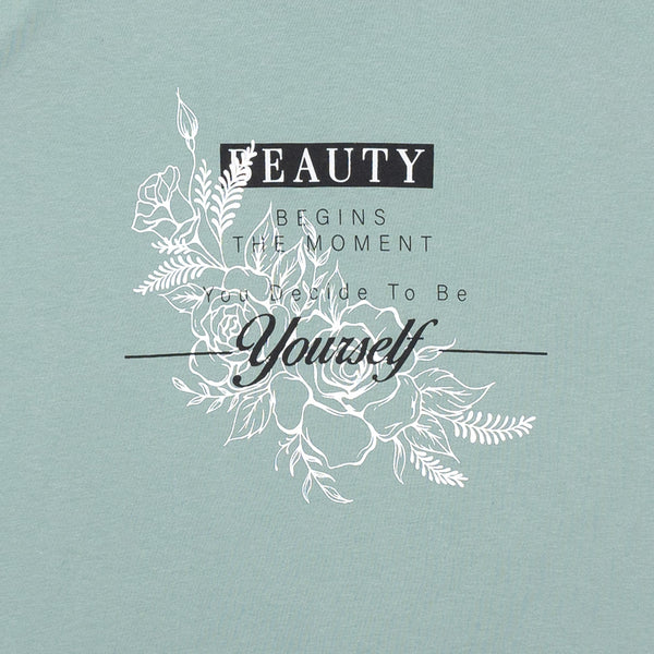 חולצה מודפסת Beauty נשים